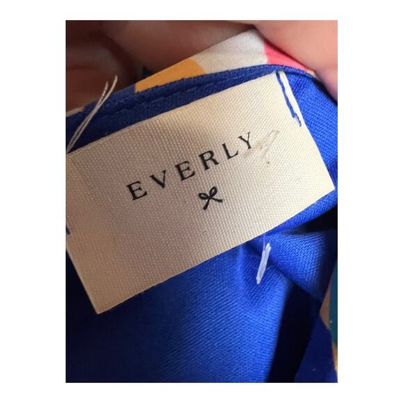 Everly Dress S Small Brunch Preppy Shift Blue Twee Spring Summer - Picture 4 of 5